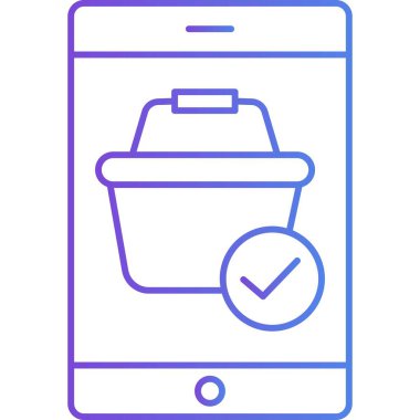 alışveriş sepeti simge vektör 