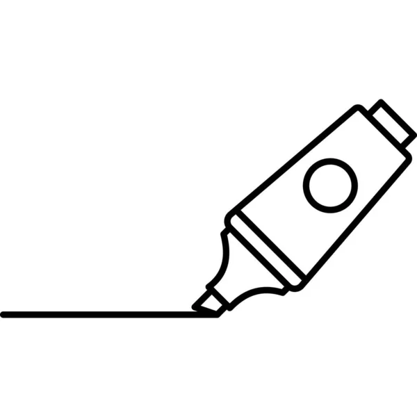 Design Linha Lápis Lápis —  Vetores de Stock