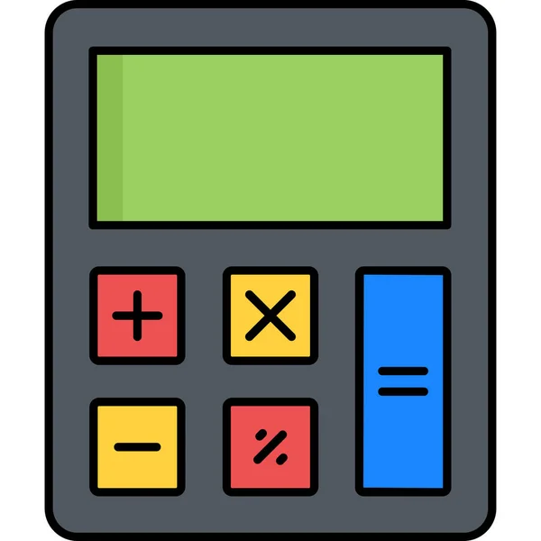 Calculator Vector Icoon Modern Eenvoudig Ontwerp — Stockvector