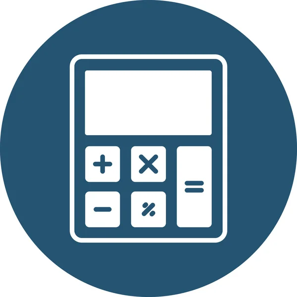 Calculator Die Gemakkelijk Kan Bewerken Wijzigen — Stockvector