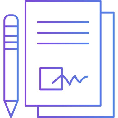 belge simgesi, vektör çizimi