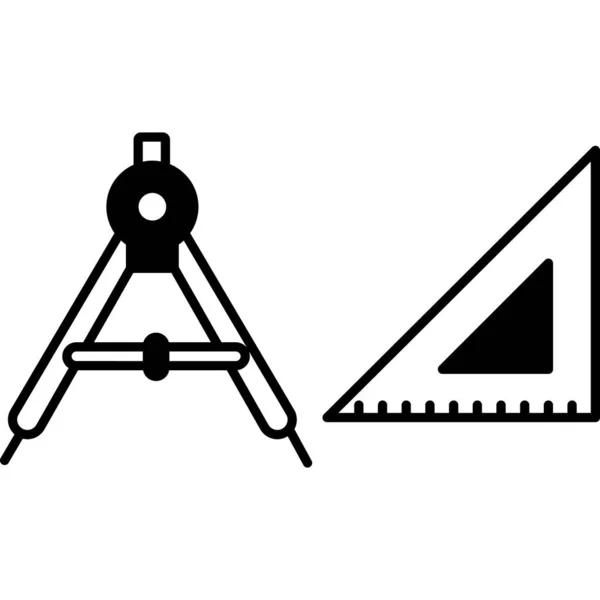 Icono Triángulo Ilustración Vectorial — Vector de stock
