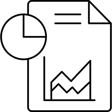 grafik iş raporu simgesi