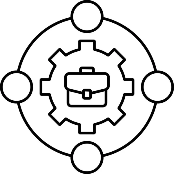 Шестерня Иконка Сайта — стоковый вектор