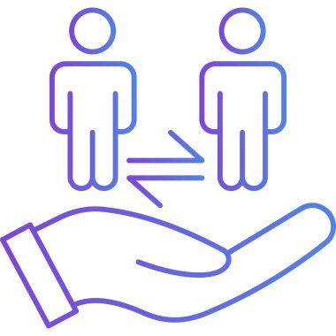 Tokalaşma ikonu. Vektör düz stil sembolü. pictogram, beyaz arkaplanda izole