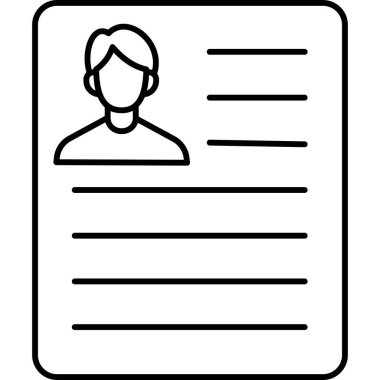  bir belgede bir kişinin profili