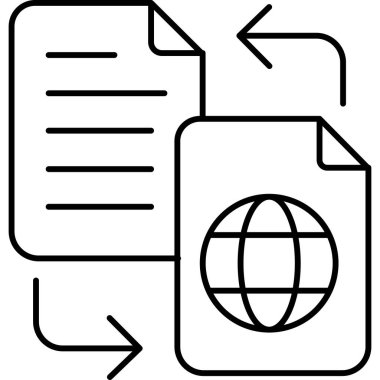  küresi ve okları olan bir belge