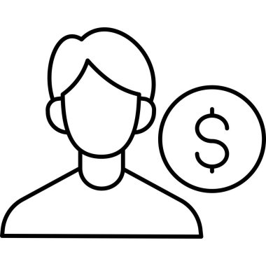  Elinde bir dolar olan biri.