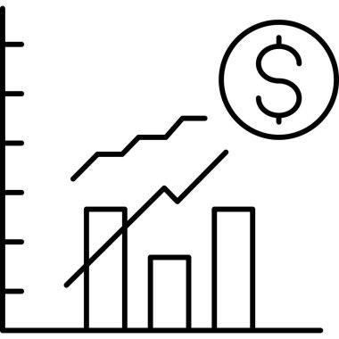  Dolar işareti olan bir grafik çizimi