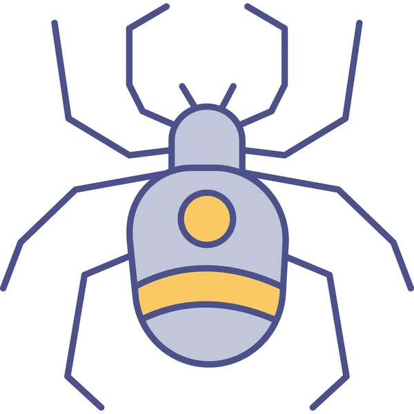 Bug Web Icon Vector Illustration — Stock Vector