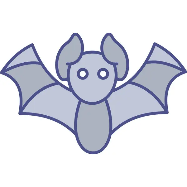 Morcego Halloween Ilustração Vetor Fundo Branco —  Vetores de Stock