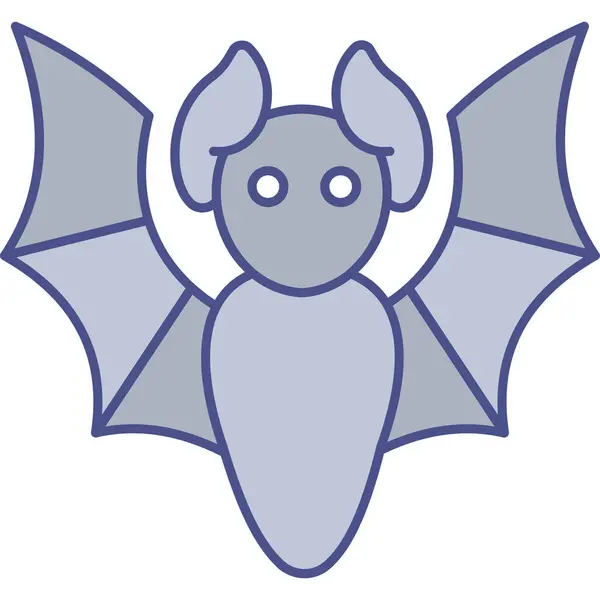 Ícone Morcego Ilustração Vetorial Simples —  Vetores de Stock