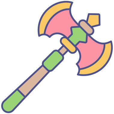 Balta simgesinin vektör illüstrasyonu