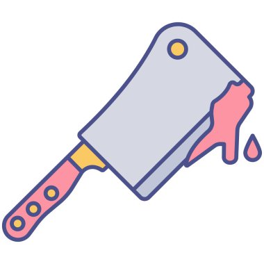 Web tasarımınız için bir çizgi film simgesinin vektör çizimi.