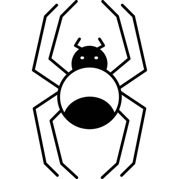 Εικονίδιο Αράχνης Διανυσματική Απεικόνιση — Διανυσματικό Αρχείο