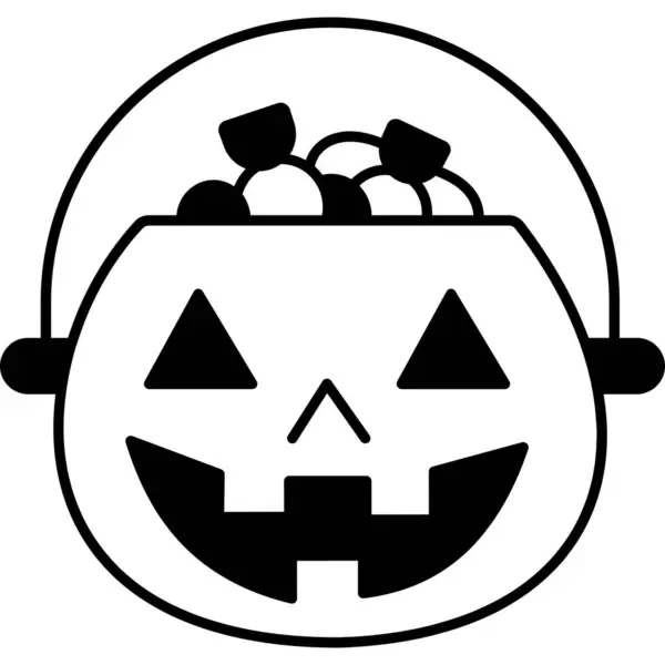 Halloween Ícone Abóbora Ilustração Vetorial —  Vetores de Stock