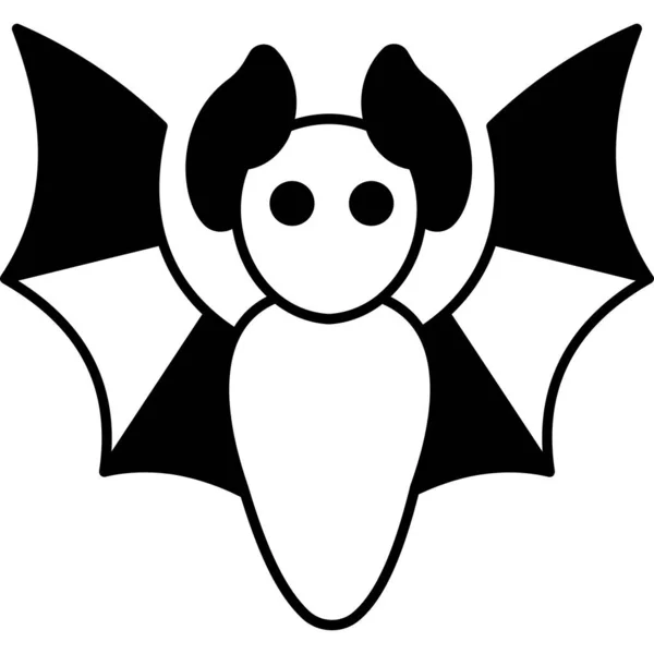 Illust Vetorial Morcego Desenho Animado Bonito Halloween —  Vetores de Stock