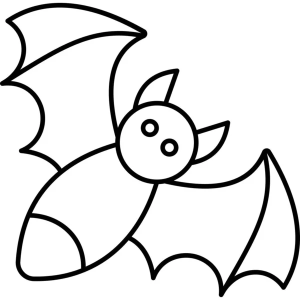 Lindo Icono Dibujos Animados Halloween — Vector de stock