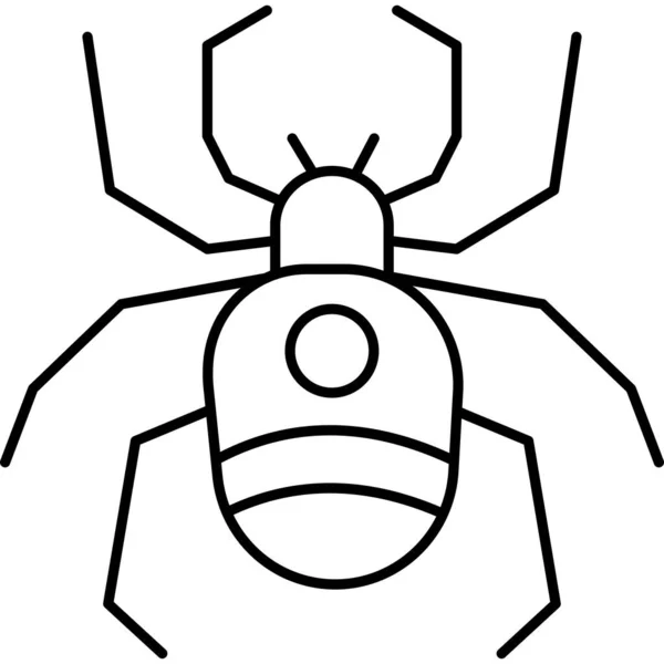 Örümcek Ağı Simgesi Örümcek Vektör Simgelerinin Için Basit Illüstrasyonu — Stok Vektör