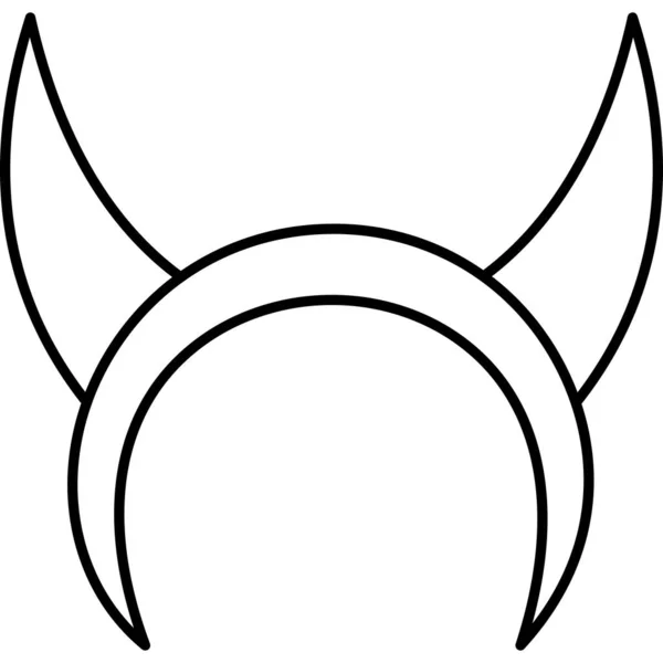 Демоническая Икона Демона Очертаниях — стоковый вектор