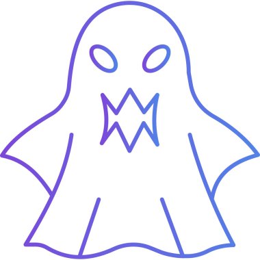 Hayalet simgesi, vektör illüstrasyonu