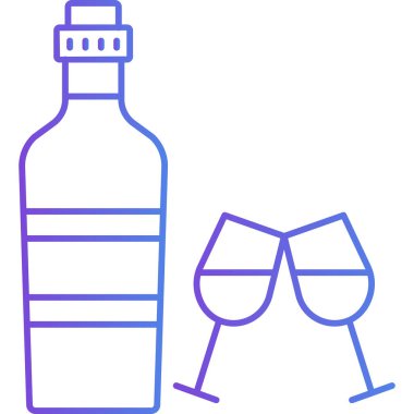 vektörde alkol cam simgesi