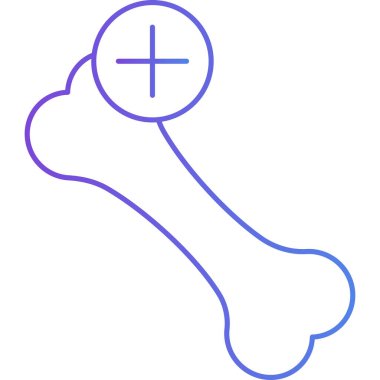 Hayvan kemiği ikonu. Beyaz arkaplanda izole edilmiş hayvan hayvan vektör simgesi