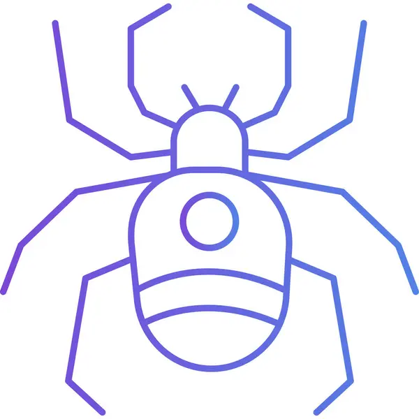 Vektorillustration Eines Spinnensymbols — Stockvektor