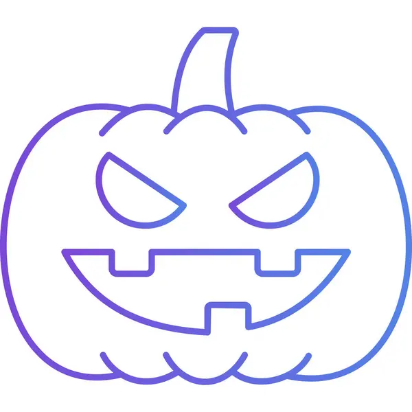 Calabaza Halloween Diseño Simple Vacaciones Halloween — Archivo Imágenes Vectoriales