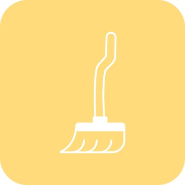 Bir kürek simgesinin vektör çizimi