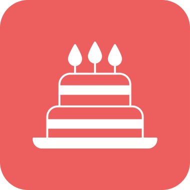 kek ikonu vektör illüstrasyonu