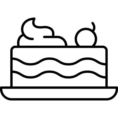 kek vektörü simgesi, basit tasarım