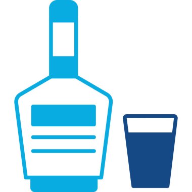 alkollü içecek ikonu - taslak biçiminde