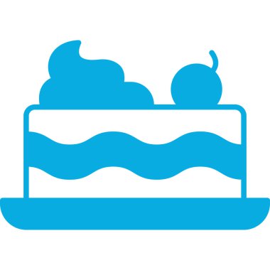 kiraz vektör illüstrasyonlu kek