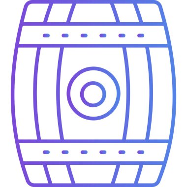 Fıçı. Web simgesi basit illüstrasyon