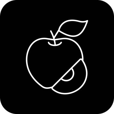 Kolayca Değiştirebilen veya Düzenleyebilen Elma Simgesi