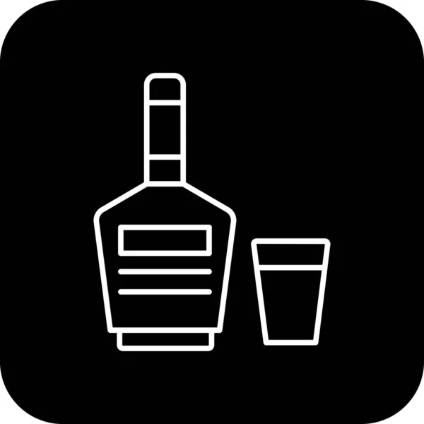 Vector Illustratie Van Alcohol Icoon — Stockvector