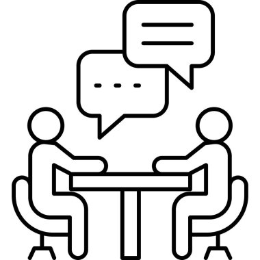 Konuş. Web simgesi basit tasarım