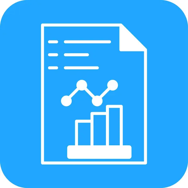 Icono Datos Análisis Estilo Plano — Vector de stock
