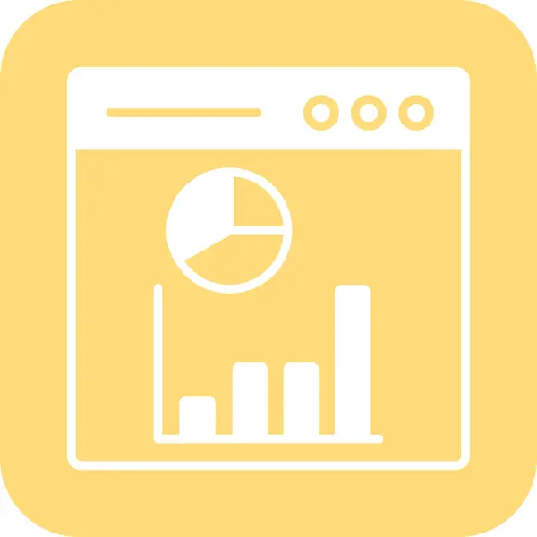 Ícone Análise Negócios Ilustração Simples Ícones Vetoriais Analytics Para Web — Vetor de Stock