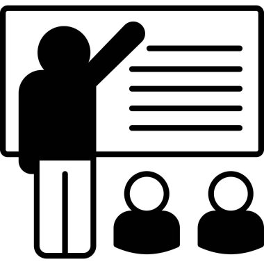 konferans toplantı sunum simgesi