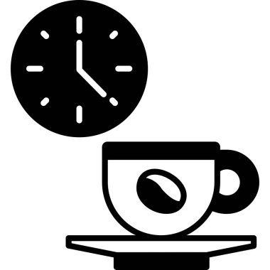 Kahve Kupası kutsal kişilerin resmi, vektör tasarımı