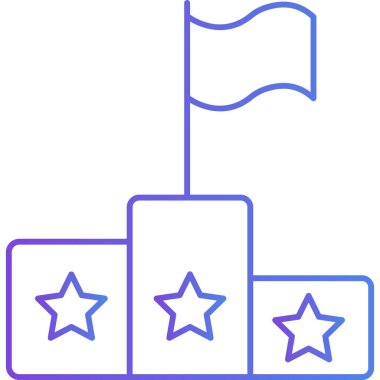 Bayrak simgesi. Vektör illüstrasyonu