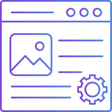 seo modern simgesinin vektör illüstrasyonu