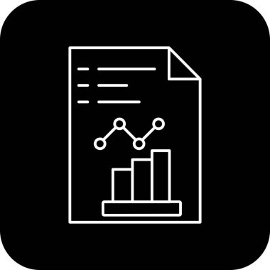Veri analiz simgesi, vektör illüstrasyonu