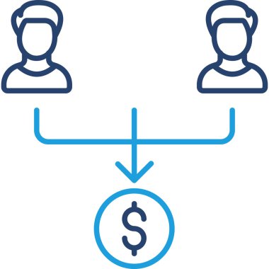 Dolar. Web simgesi basit illüstrasyon
