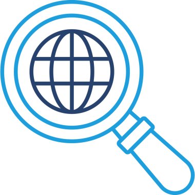 Arama simgesi vektör illüstrasyonu