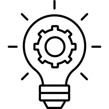 özet biçiminde yaratıcı fikir ışığı simgesi