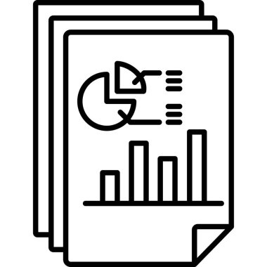 veri analizi grafik vektör simgesi kolayca düzenleyebilirsiniz