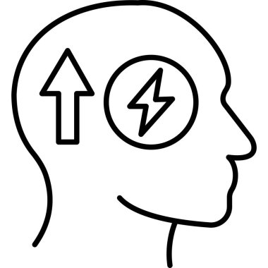 Baş simge vektör çizim